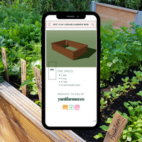 Affordable 4'x6' Cedar Raised Bed (Digital Plans)
