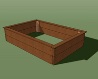 Affordable 4'x6' Cedar Raised Bed (Digital Plans)